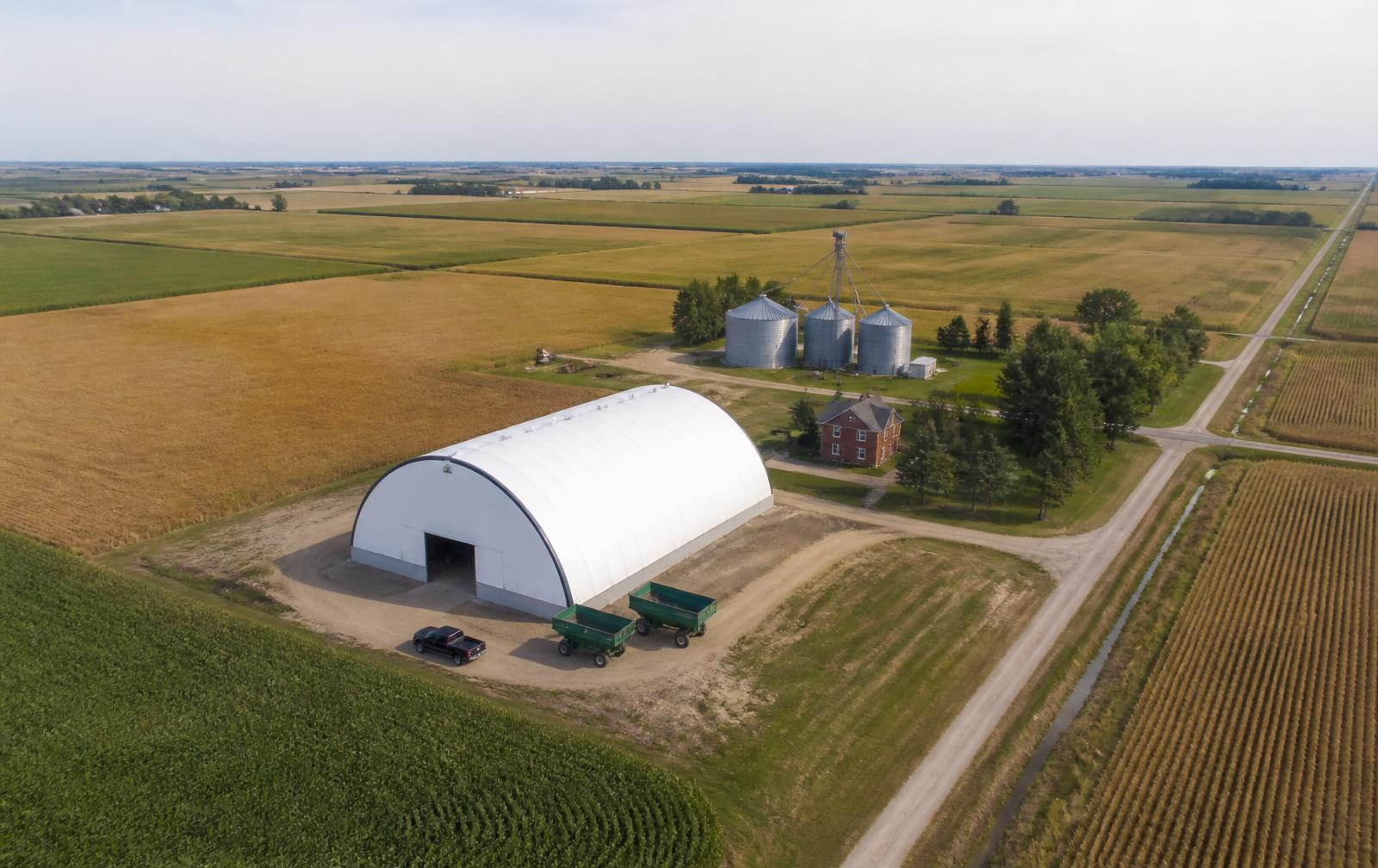 MegaDome fabric building 100×220
