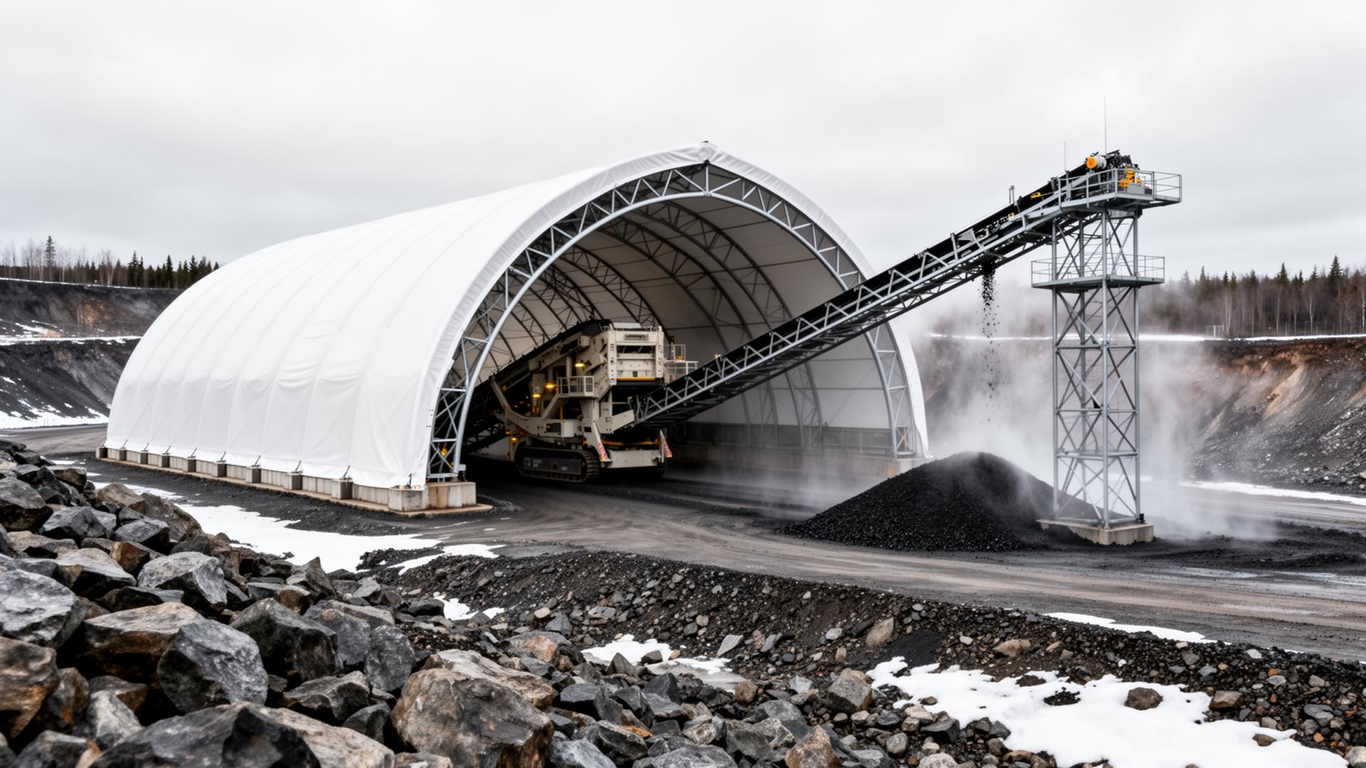Crusher & Conveyor Shelters for Ontario mining sites