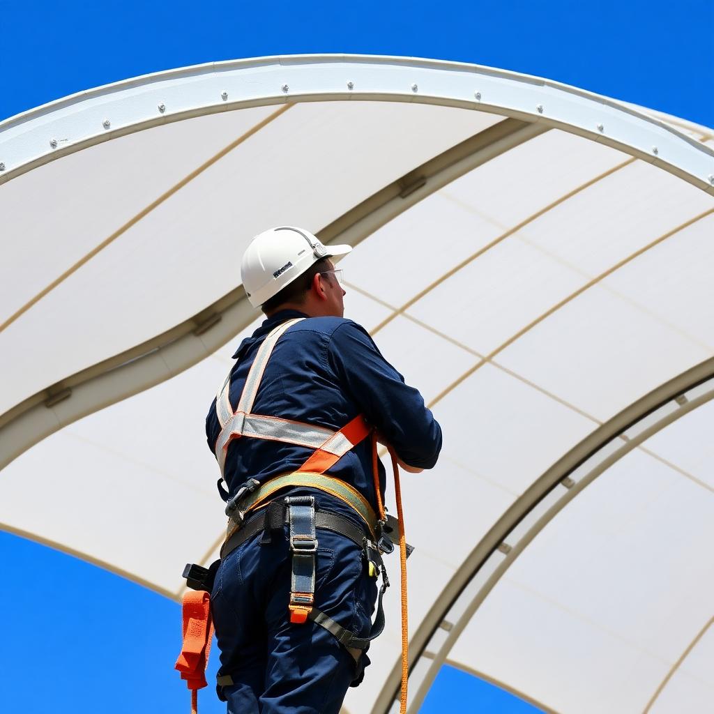 MegaDome fabric building membrane maintenance inspection