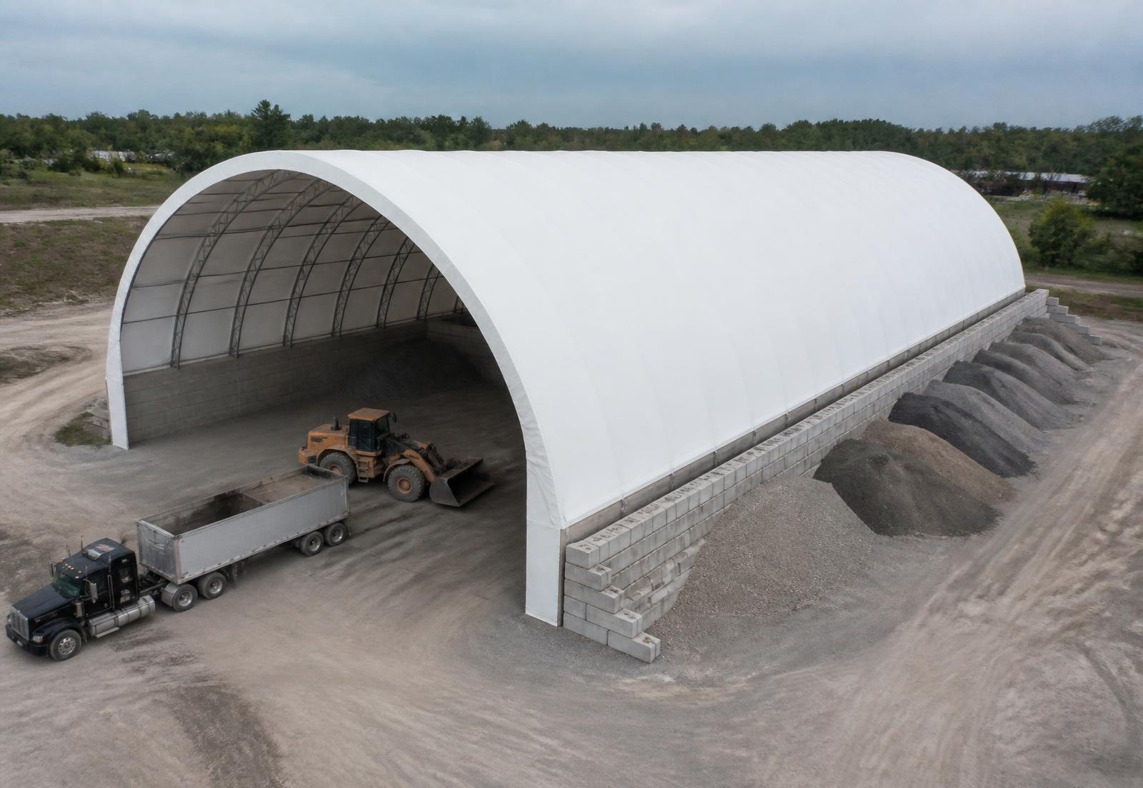 MegaDome XL Series — engineered MegaDome fabric buildings installed across Ontario by Building Depot